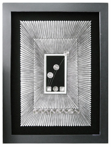 MS114 Wall Décor objet d art box framed object with glass